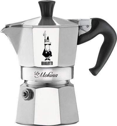 Bialetti 0002380 handmatig koffiezetapparaat moka express 0,04 l roestvrijstaal