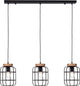 Brilliant Gwen - lámpara colgante - E27 max 3x40W - madera negra
