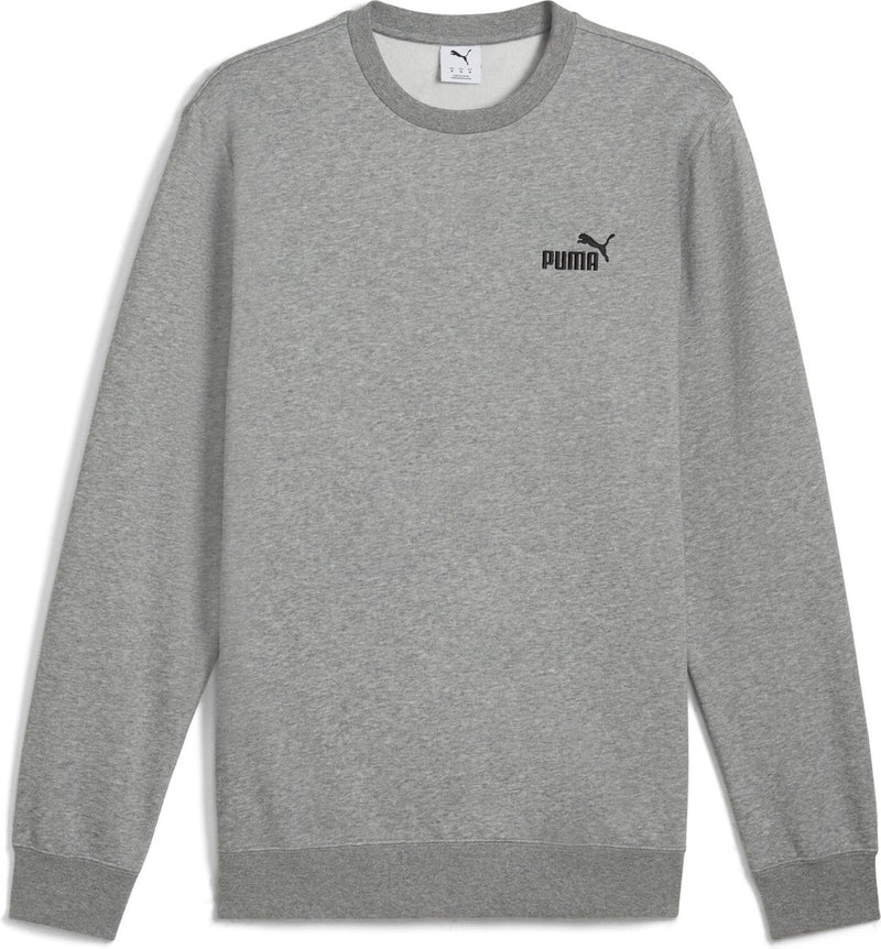 Puma ess pequeño no. Jersey unisex 1 logo crew fl - gris medio jaspeado