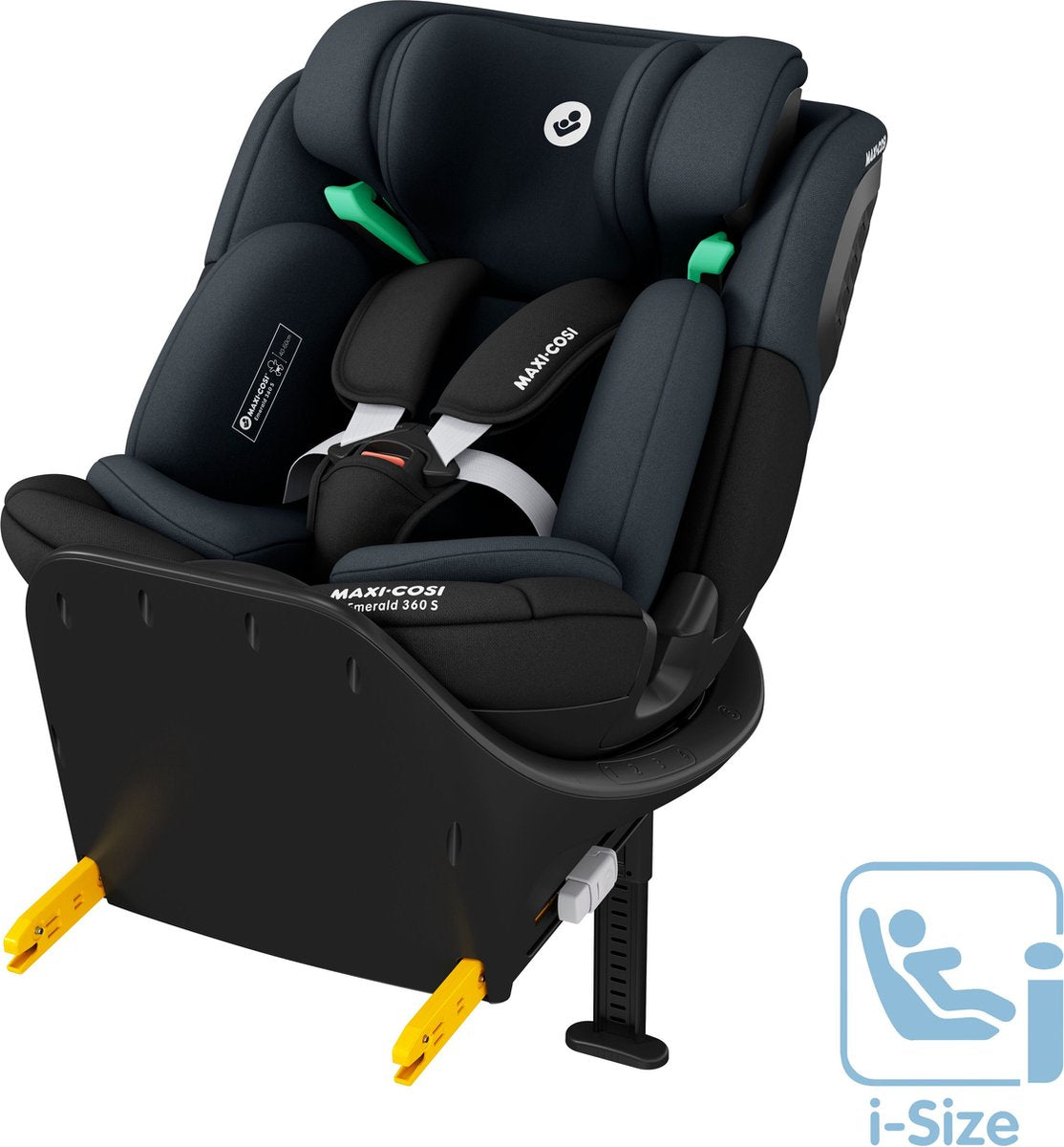 Maxi-cosi emerald 360 s i-size - autostoel - tonal black - vanaf de geboorte tot 12 jaar