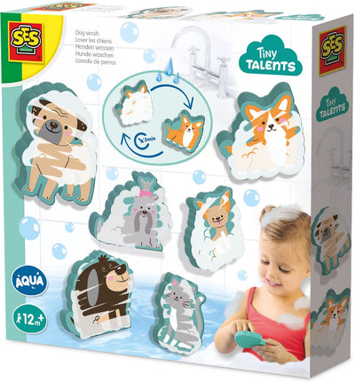 Ses tiny talents aqua honden wassen