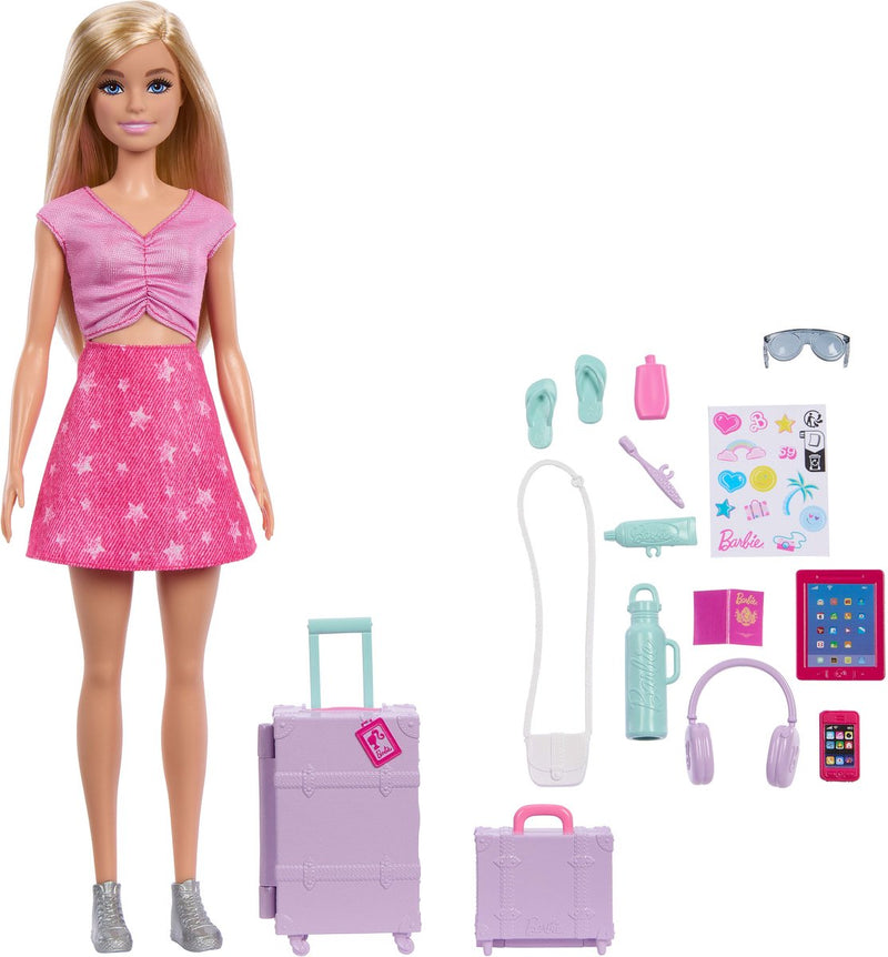 Barbie family friends malibu - bambola e accessori
