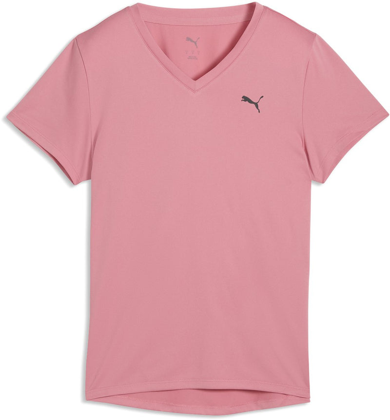 Maglietta sportiva da donna Puma W Tad Essential Vneck Tee - rosa selvaggio