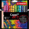 Stabilito Cappi Felt -Tipstifts ARTY 12 pezzi