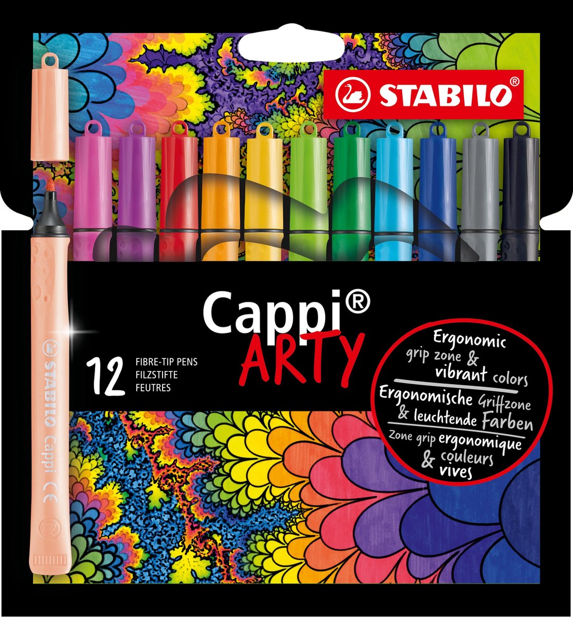 Stabilito Cappi Felt -Tipstifts ARTY 12 pezzi