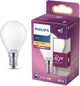 Lámpara LED Philips - lámpara de bola con casquillo E14 - luz blanca cálida: 2700k - 40w - vidrio esmerilado
