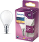 Lámpara LED Philips - lámpara de bola con casquillo E14 - luz blanca cálida: 2700k - 25w - vidrio esmerilado