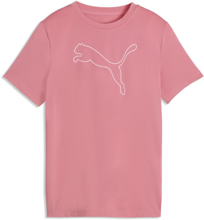 Camiseta deportiva para niñas Puma tad ess cat logo tee g - rosa salvaje