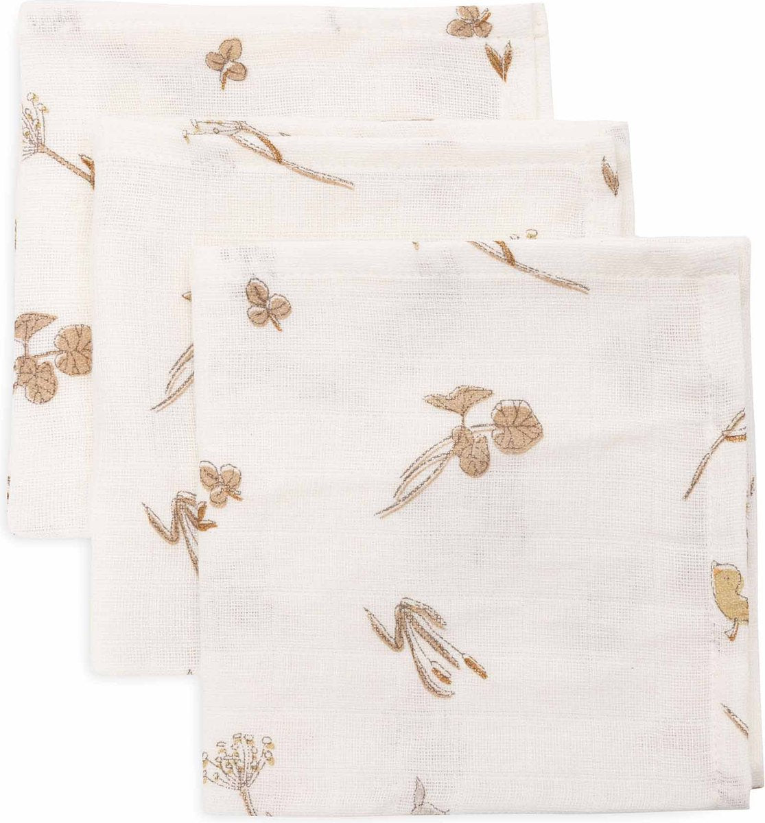 Jollein - panno idrofilo per la bocca 31x31 cm - panni idrofili per bambini - 3 pezzi - riverside