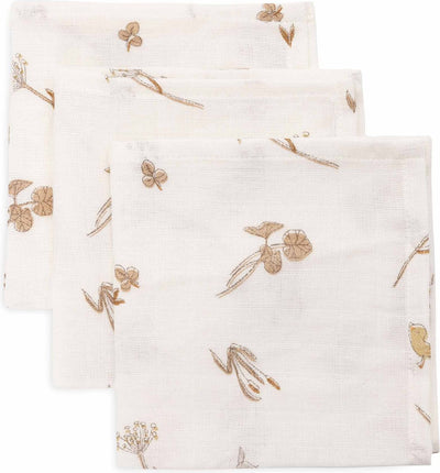 Jollein - panno idrofilo per la bocca 31x31 cm - panni idrofili per bambini - 3 pezzi - riverside