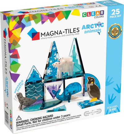 Magna-tiles Magna Tiles - animali artici animali del polo nord - giocattoli magnetici da costruzione 25 pezzi