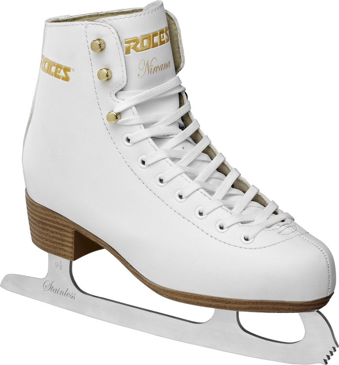 Roces – nirvana – kunstschaatsen – schaatsen dames – wit – extra enkelsteun comfort warmvoering – maat eu 42