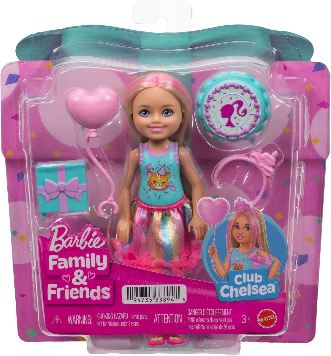 Mattel Barbie Chelsea bambola di compleanno con accessori - giocattoli Barbie.