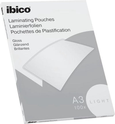 Buste di plastificazione Ibico basics A3, lucida - 80 micron - 100 pezzi - cristallina