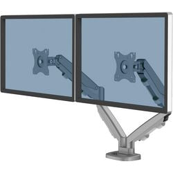 Brazo para monitor doble Fellowes eppa regulable en altura plateado