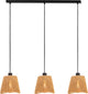 Eglo lavister hanglamp - e27 - 91 cm - zwart bruin - papier