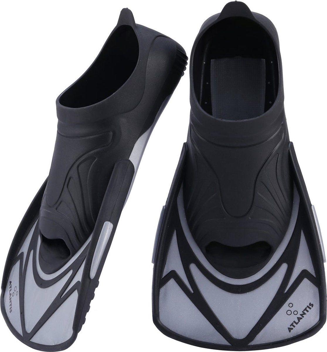 Atlantis marlin - pinne per nuoto - adulti - argento nero - 40 41