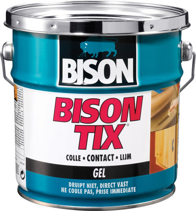 Bison tix® barattolo da 750 ml, a forma di gel, super potente, adesivo a contatto universale, resistente all'umidità, al gelo, da -40°C a +70°C, facile da usare, per innumerevoli riparazioni