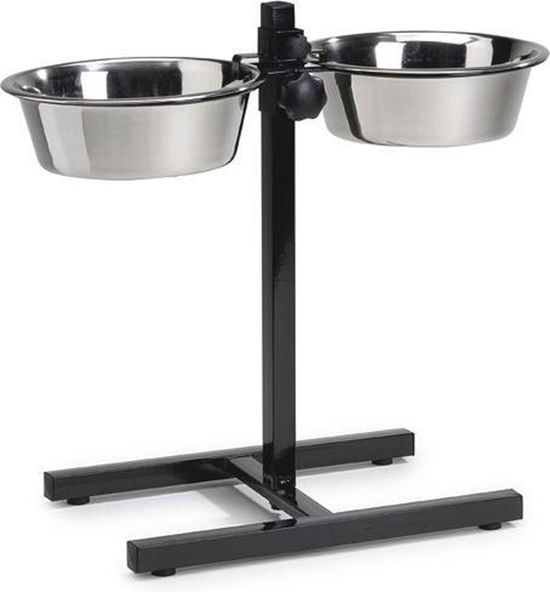 Beeztees standard - ciotola per cibo e acqua per cani - nera - 25 cm