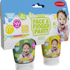 Boti Natural Face Fingerpaint Tube verde e giallo, 2x65ml