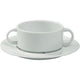 Tazza da zuppa nordika ocean in porcellana bianca