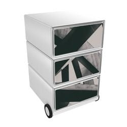 Paperflow easybox mobile drawer unit with 3 drawers 642x390x436mm beams