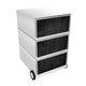 Cassettiera con rotelle Paperflow easybox con 3 cassetti 642x390x436mm scura