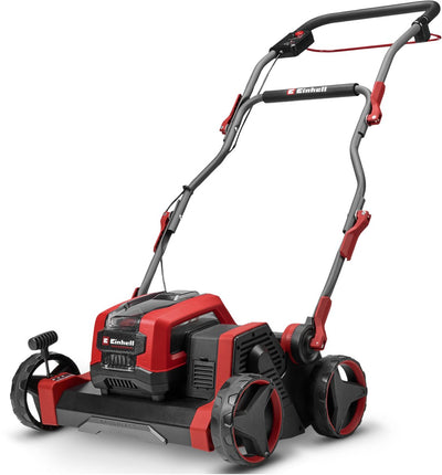 Einhell battery scarifier aerator gp-sc 36 40 li bl solo - power x-change - 18 v li-ion - working width: 40 cm - 18 knives - up to 1100 m² on 1 battery charge - excl. battery and charger