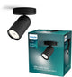 Philips LED Philips Pongee Foco de superficie - 1 luz - negro