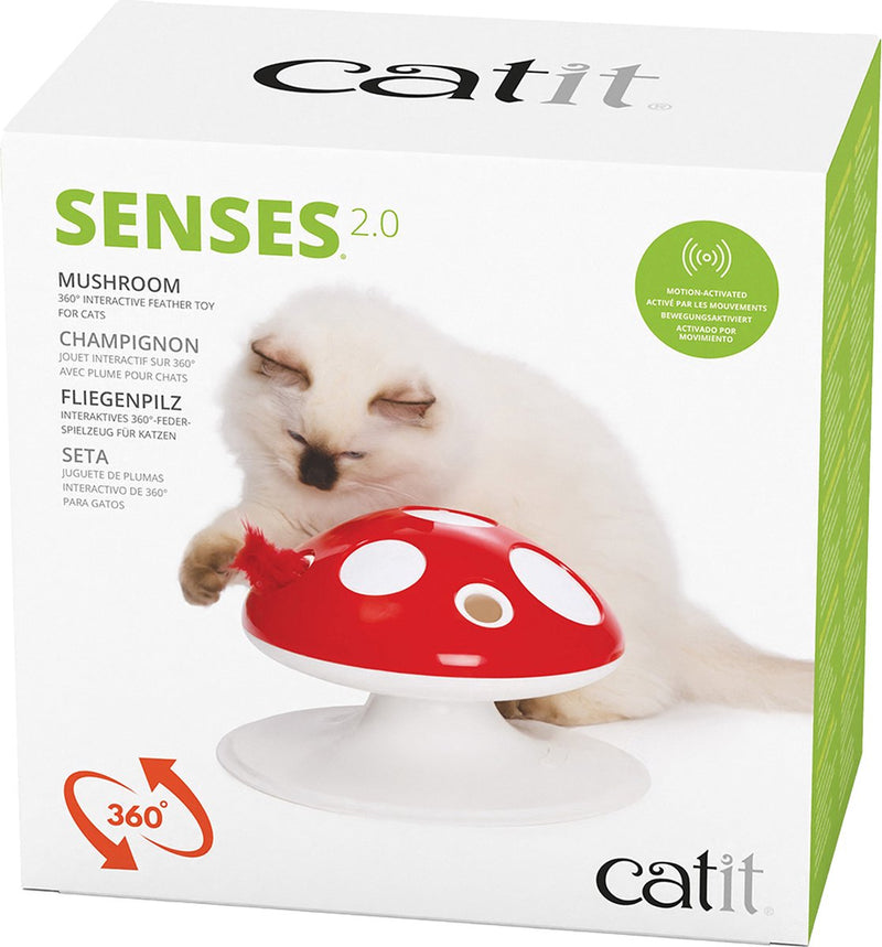 Catit design catit - juguetes para animales - gato - ca senses 2.0 seta 24x24x15.5cm rojo blanco - 1ud