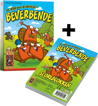 999games 999 giochi - gioco di carte castoro con blocchi punteggio extra - gioco di memoria tattico - gioco di carte - gioco per famiglie - gioco da tavolo - gioco educativo - da 6 anni - piccolo regalo