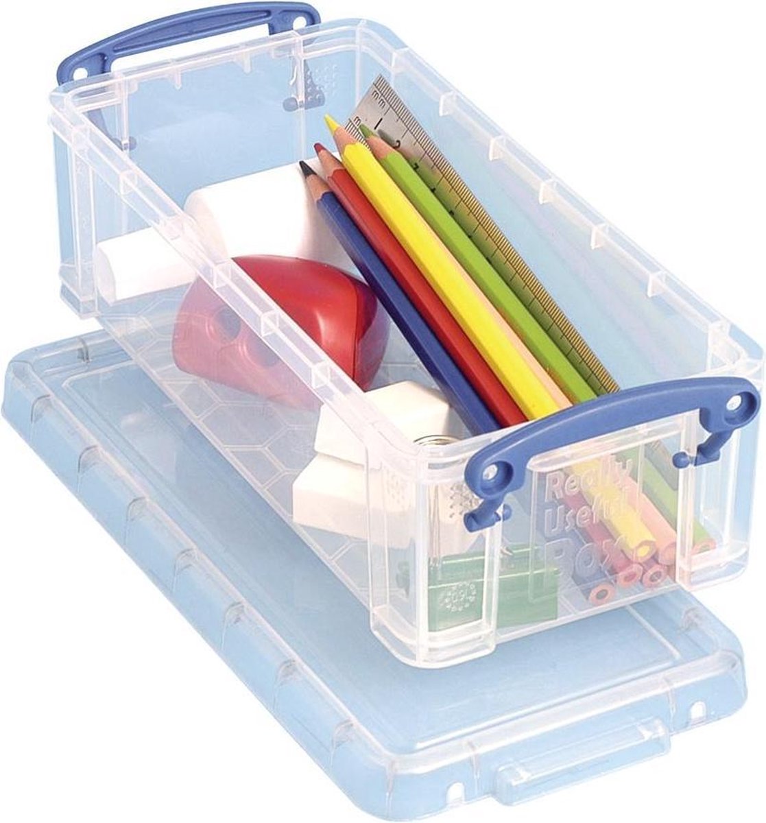 Really useful box pencil box 09 liters transparent