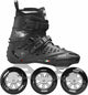 Roces x35 110 skeelers - inline skates - volwassenen - zwart zilver - maat 46