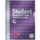 Blocco note marrone a4 viola metallizzato