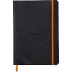 Cuaderno rhodia 117402c negro sin perforar