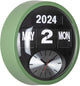 Reloj de pared Karlsson flip redondo - verde selva - 11x32,6x32,6cm - reloj de pared escandinavo