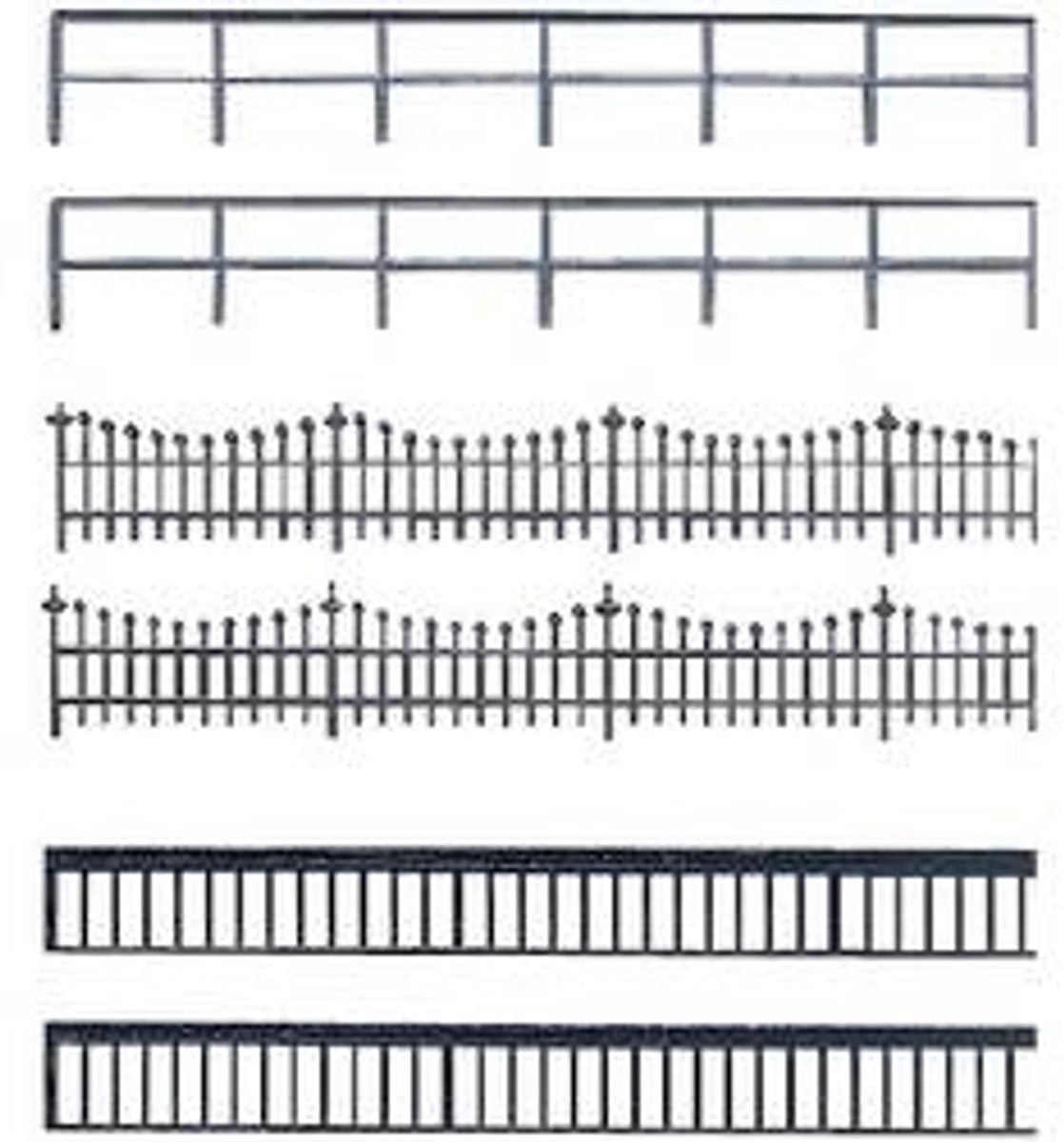 Auhagen 42 558 h0, modello in plastica con cancello in ferro
