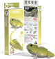 Eugy 3d puzzel - tuatara - wilde dieren - duurzaam - verzamel ze allemaal - 6 jaar