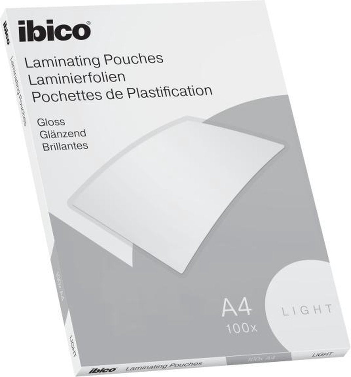 Buste di plastificazione Ibico basics A4, lucida - 80 micron - 100 pezzi - cristallina