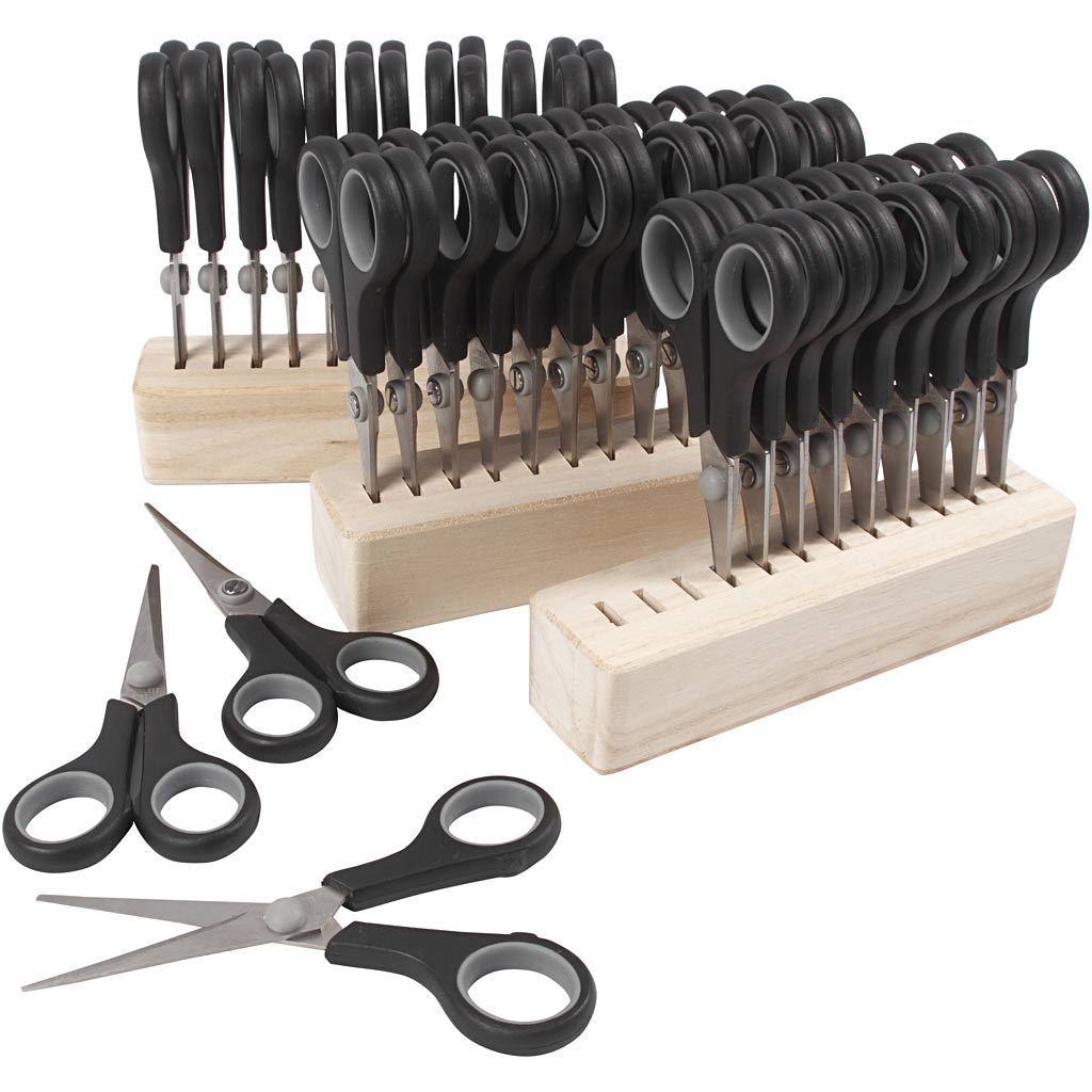 Creativ company children's scissors, L: 14 cm, right-left handed, black, 1 set