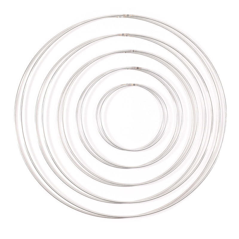 Vaessen creative • metalen ringen set 3mm zilver 10x