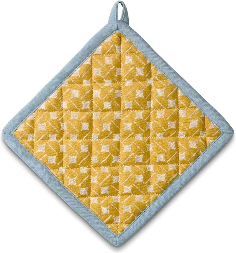 Kela cucina - set presine svea 4 pezzi - cotone - giallo -