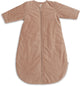 Jollein sleeping bag with zip-off sleeve around 110cm rib light terra