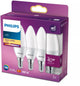Candela LED Philips a risparmio energetico opaca - 40 W - E14 - luce bianca calda - 3 pezzi - risparmia sui costi energetici