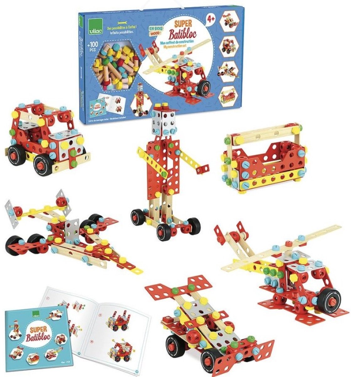 Kit di super costruzione Vilac Batibloc