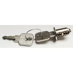 Bach cylinder lock and disassembly key hammerer gray