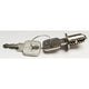 Bach cylinder lock and disassembly key hammerer gray