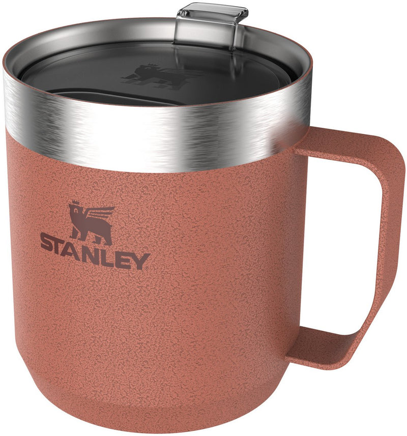 Tazza da campeggio Stanley per tutti i giorni da 350 ml - mantiene calda per 1,5 ore - tazza da campeggio isolata sotto vuoto - senza BPA - lavabile in lavastoviglie - tazza thermos in acciaio inossidabile - argilla martellata