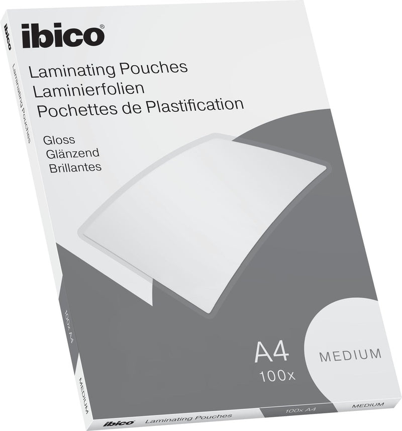 Buste di plastificazione Ibico basics A4, lucida - 100 micron - 100 pezzi - cristallina