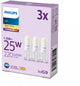 Philips led capsule - 25 w - g9 - warmwit licht - 3 stuks